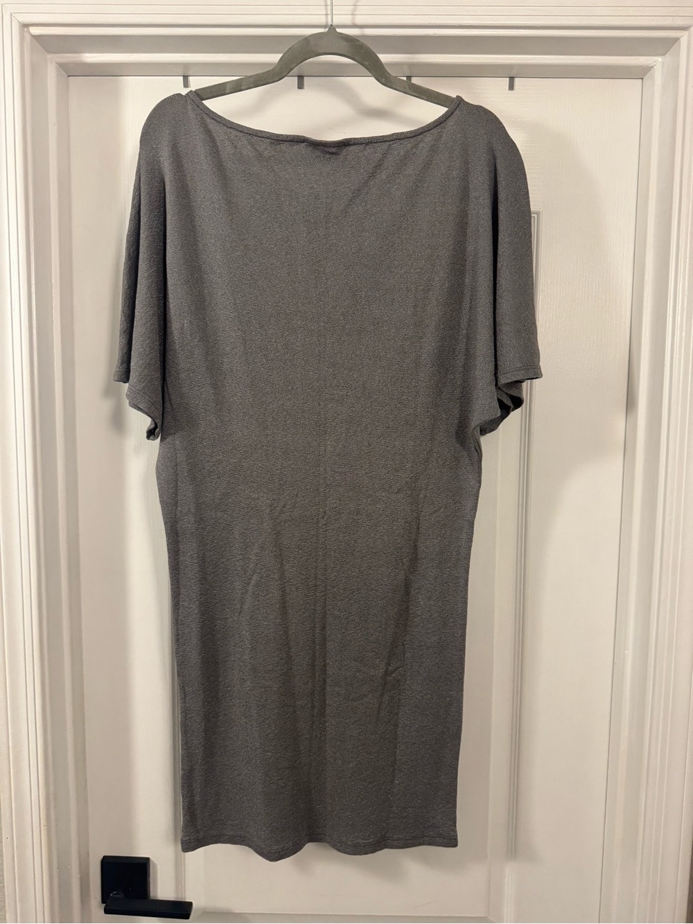 Michael Stars Charcoal Gray Short-Sleeve Shift Dress - Picture 8 of 13